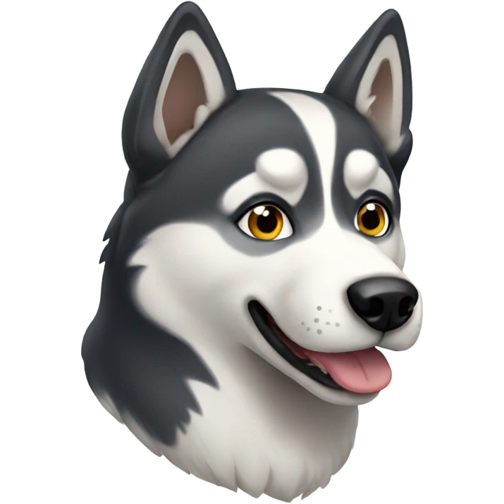 A husky dog  emoji