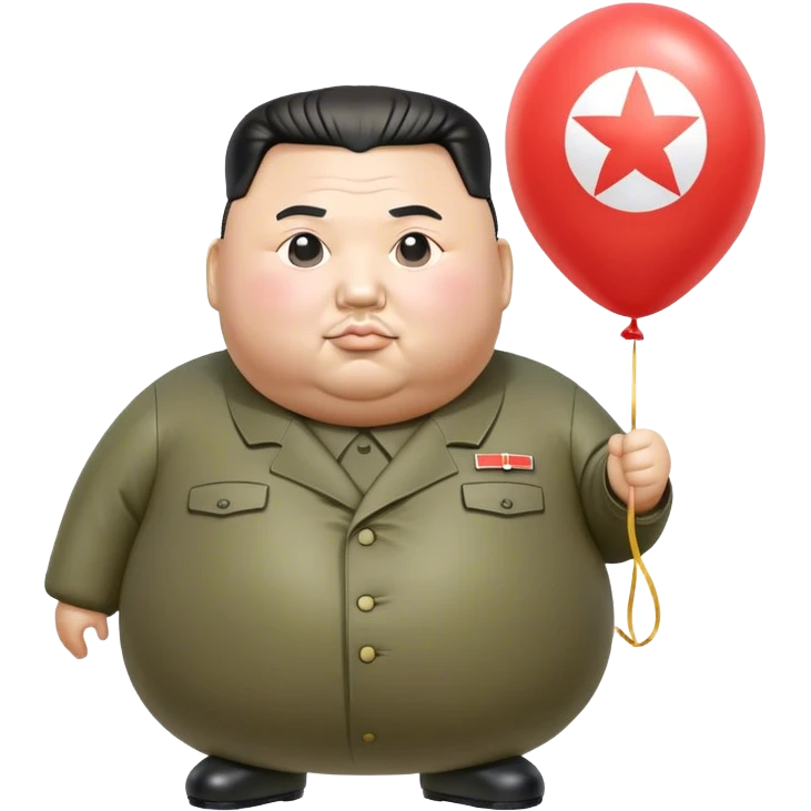 Fat Kim jong-un balloon  emoji