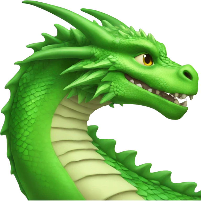 green dragon side view emoji