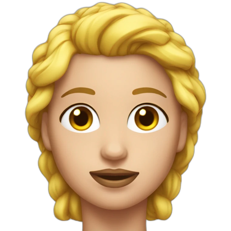 Un busto di un bodybuilder femmina emoji