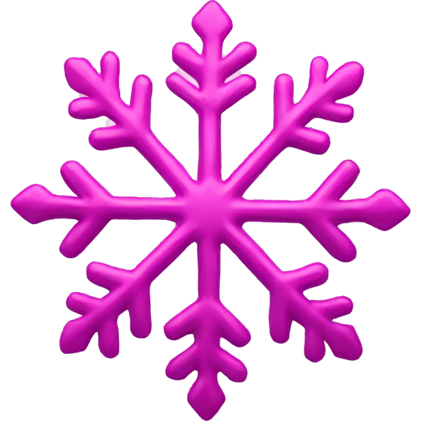 pink snow flake emoji