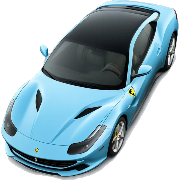 Ferrari Roma in Light blue  emoji