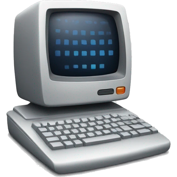 computer with a phone emoji