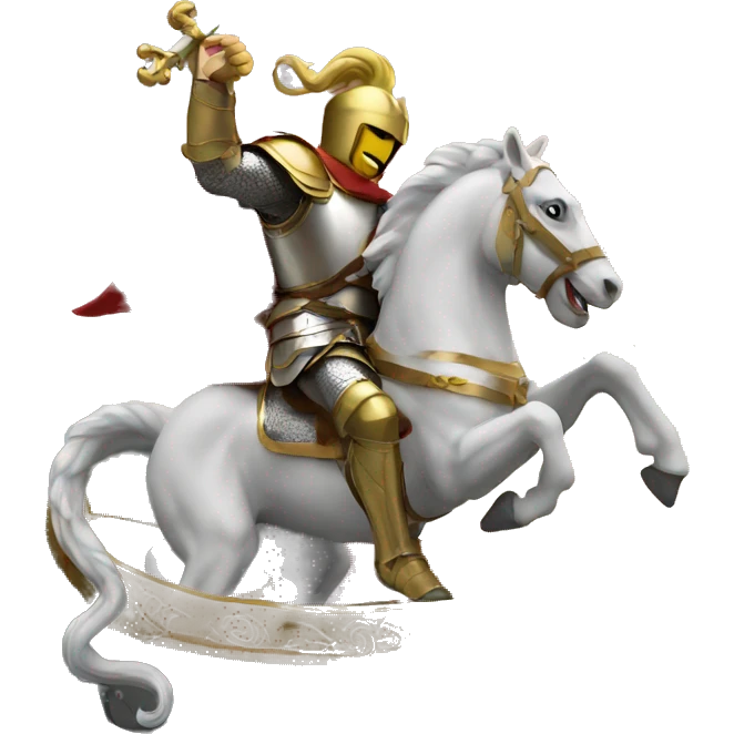 Saint George and The dragone emoji