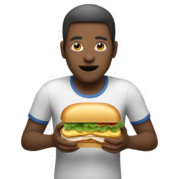 person eating a sandwich  emoji