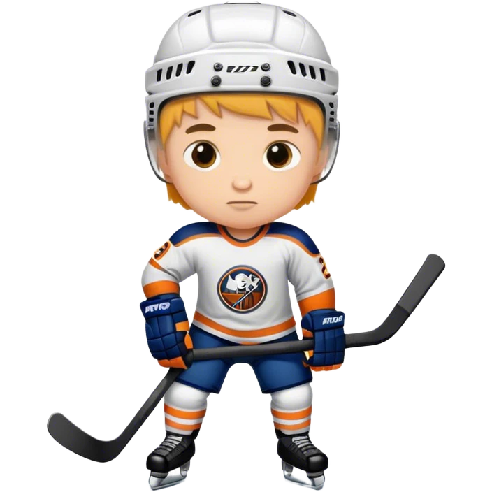 Small hockey player with big feet emoji