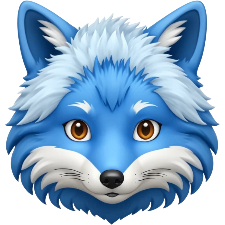 Blue fox emoji