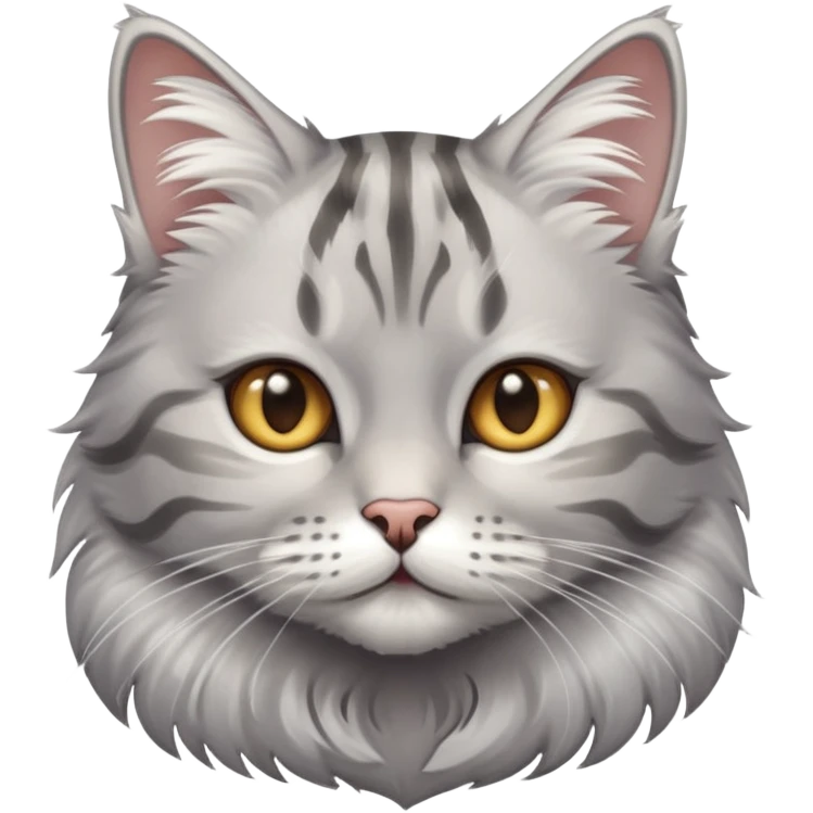 Silver tabby cat  emoji