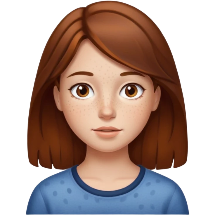 brown hair girl emoji