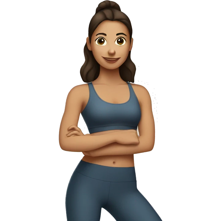 Brunette girl in Pilates  emoji