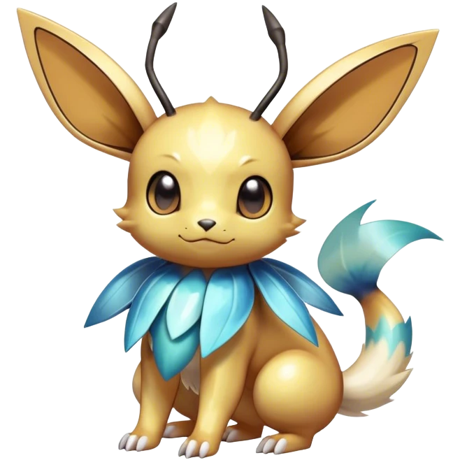 Shiny-Eeveelution-Cute-Fakemon-Bug-Pokémon-fusion full body emoji