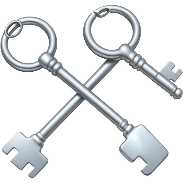 silver keys emoji