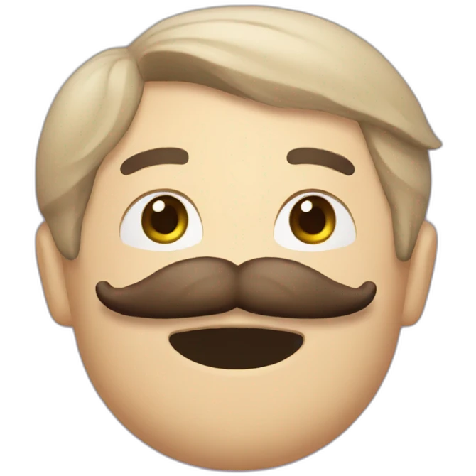 Moustache frein a morve emoji