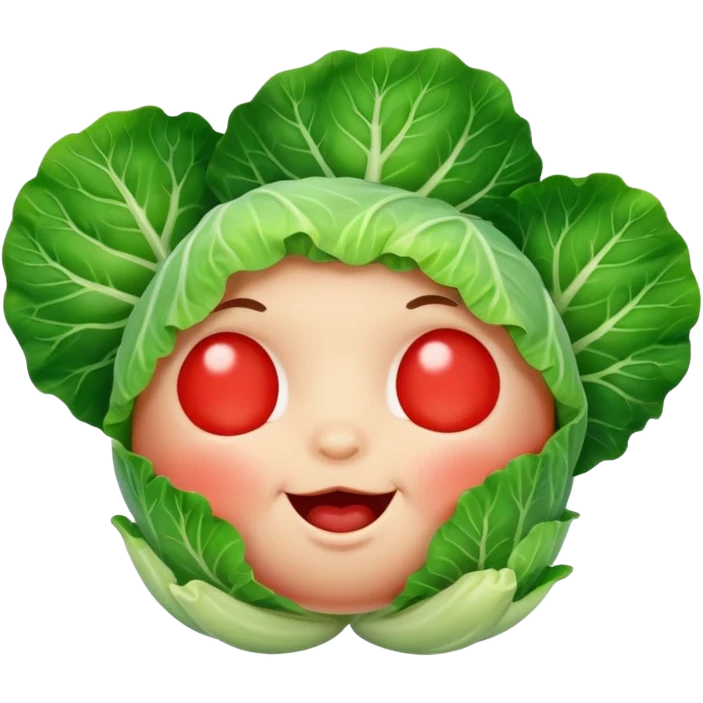 If a Cabbage and tomato had a baby emoji
