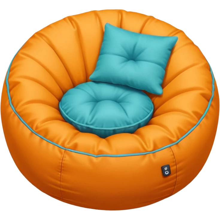 bean bag chair topdown simple emoji