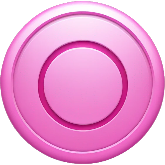 Pink round computer power button  emoji