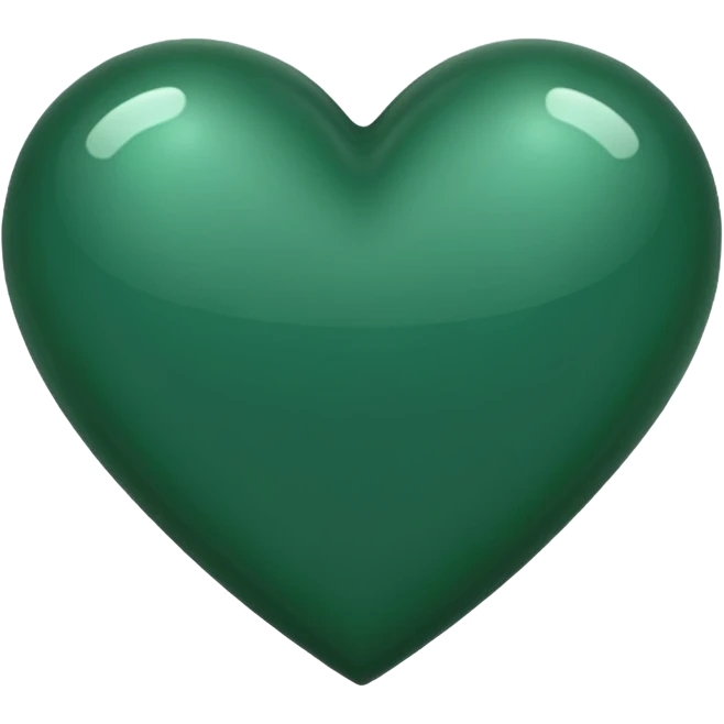 Dark green hearr  emoji