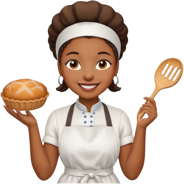 Street Baker black woman  emoji