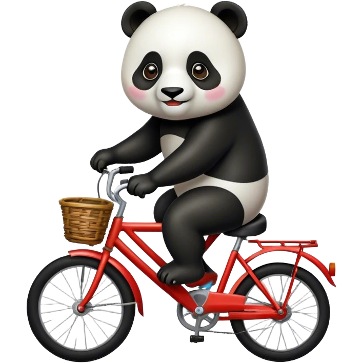 Panda on a bike  emoji