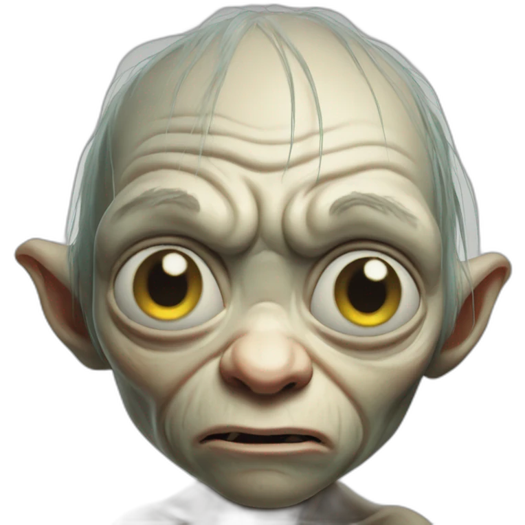 Gollum sad emoji