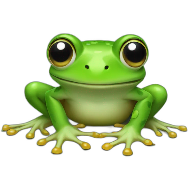 Ai on a frog emoji
