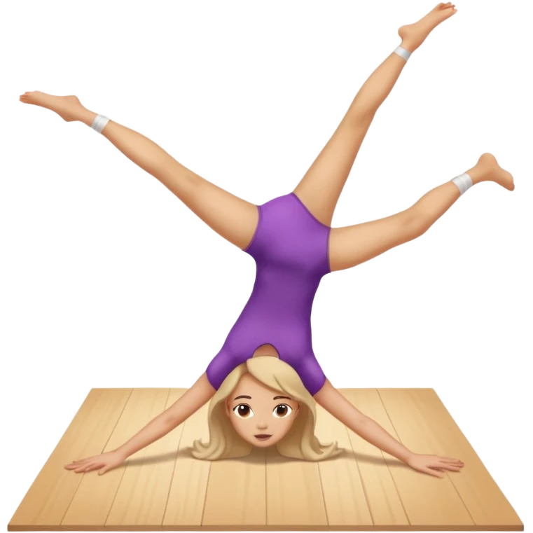 make sa girl doing front split on floor emoji