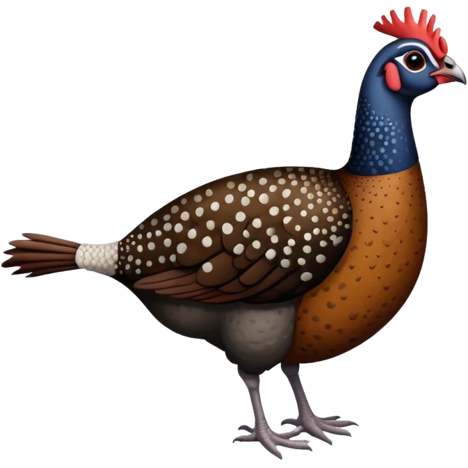 guinea fowl 
 emoji