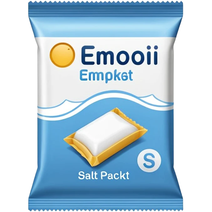 Salt packet emoji