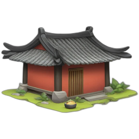 Chinese-style hut emoji
