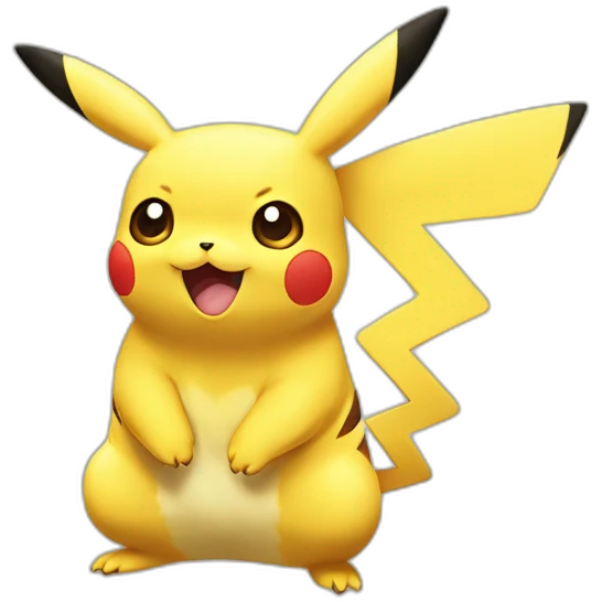 Pikachu câlin Salamèche emoji