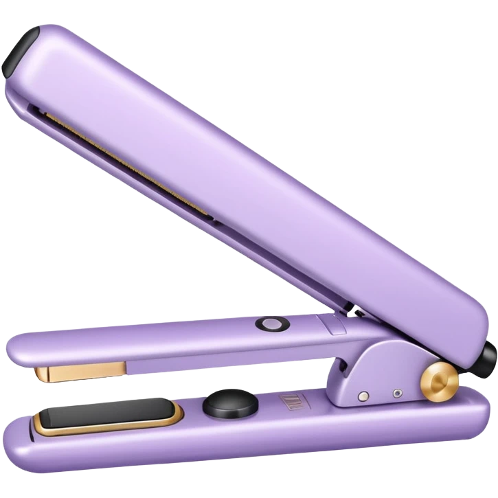pastel lilac hair straightener emoji