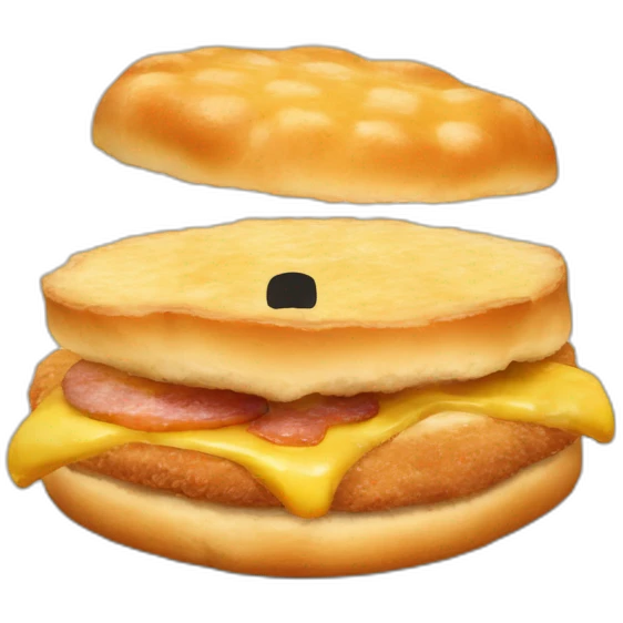 Erstelle mir ein Schnitzelbrötchen mit ketschup emoji