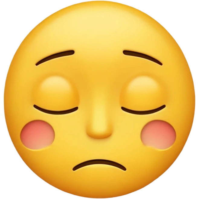 Bored yellow emoji  emoji