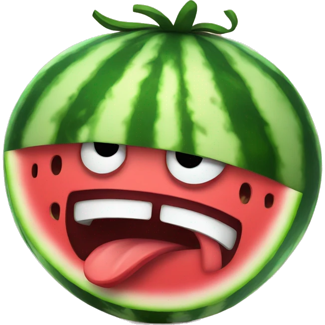 Angry watermelon  emoji