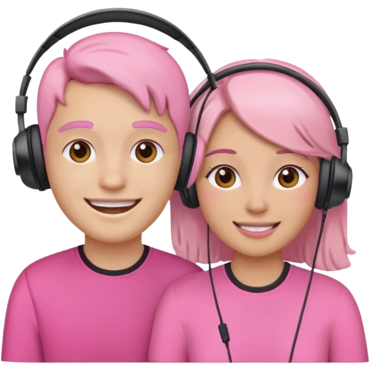 pink video call between 2 people emoji