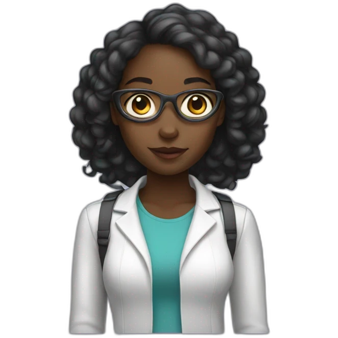 black girl in tech emoji