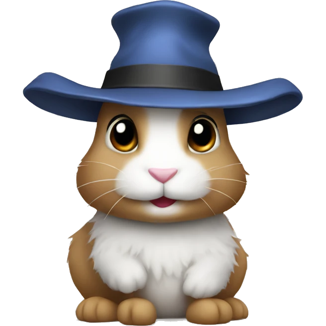 Rabbit with a hat emoji