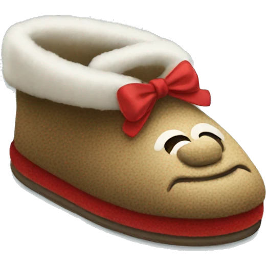 Christmas slippers emoji