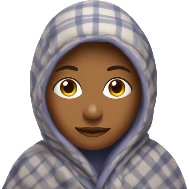 Lady in blanket  emoji
