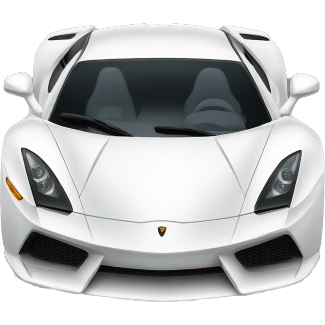 exotic car white emoji