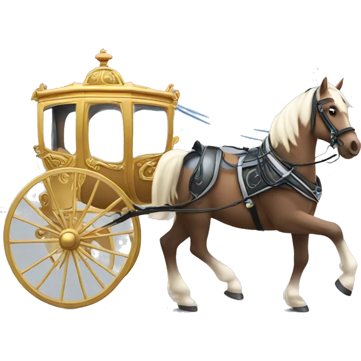 Cinderella Horse and carriage emoji