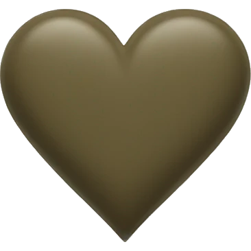 Dark khaki heart emoji