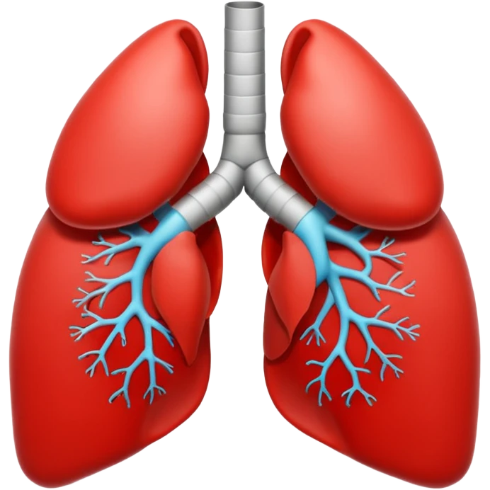 simple playful lungs emoji