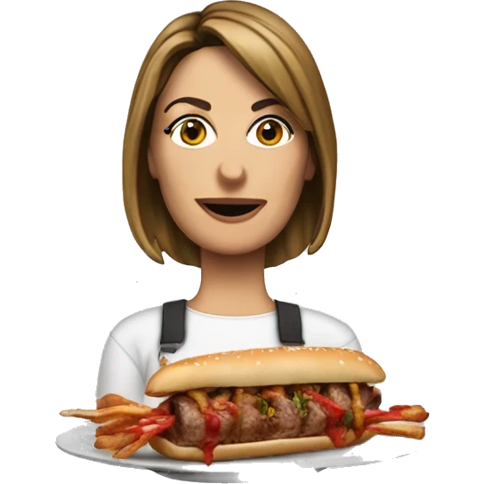 Giorgia Meloni with kebab emoji