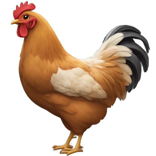 Un noir qui mange du poulet emoji