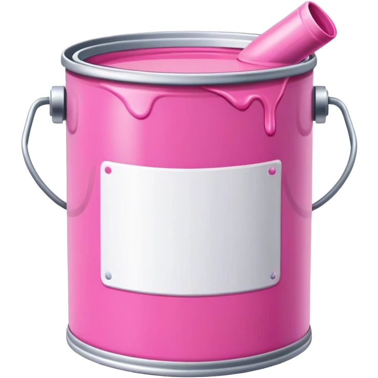 Pink paint can emoji