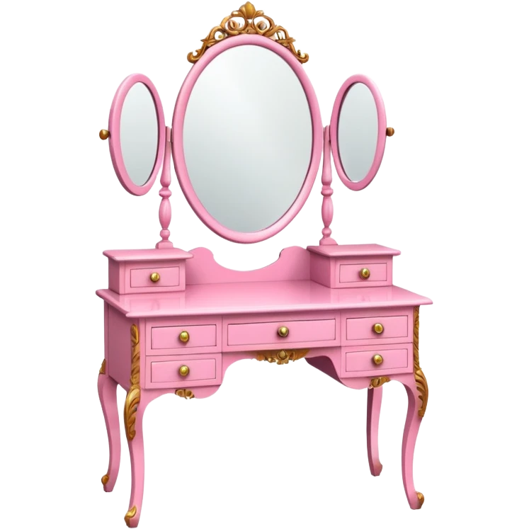 pink DRESSING TABLE emoji