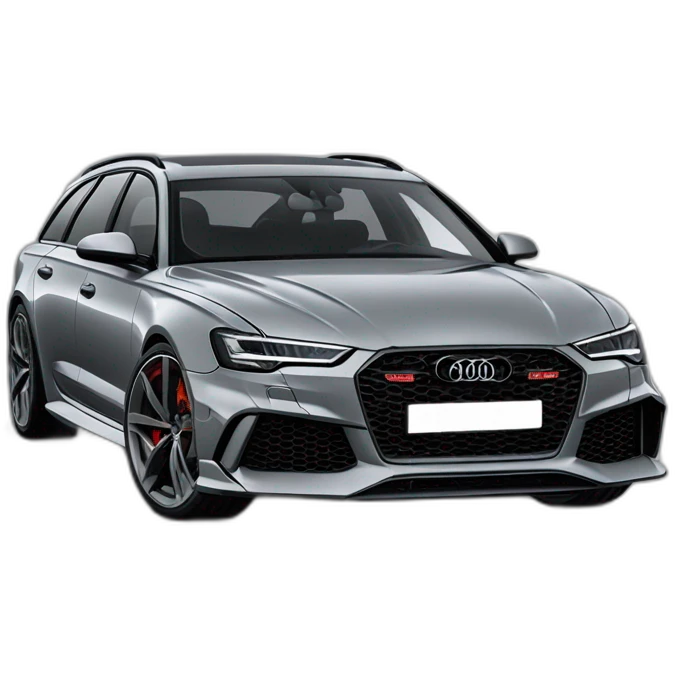 Nardo grey audi rs6  emoji