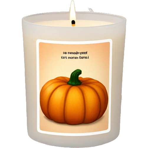 Pumpkin Spice scented candle emoji