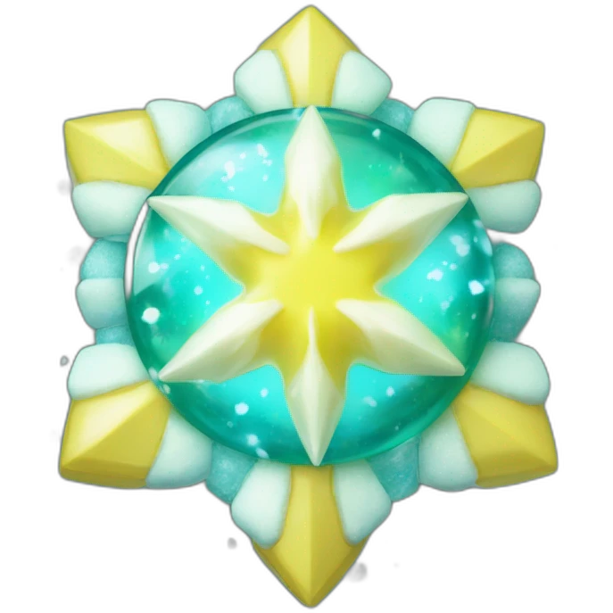 Pokemon Jirachi Badge Winter Slowflake GiftBox 2023 emoji